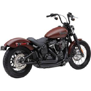SPEEDSTER 909 BLACK EXHAUST SYSTEM FOR LOW RIDER / DELUXE / SLIM / STREET BOB