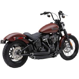 SPEEDSTER SLASHDOWN BLACK EXHAUST SYSTEM FOR LOW RIDER / DELUXE / SLIM / STREET BOB