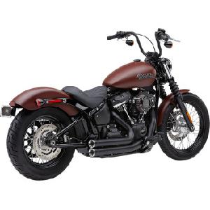 SPEEDSTER SHORT RPT BLACK EXHAUST SYSTEM FOR LOW RIDER / DELUXE / SLIM / STREET BOB