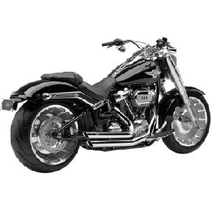 SPEEDSTER SLASHDOWN CHROME EXHAUST SYSTEM FOR BRAKEOUT & FATBOY