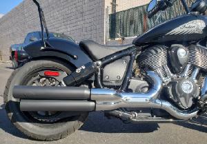 INDIAN CHIEF RAMPAGE MUFFLER SET - BLACK