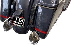 2017-UP - 50 CAL - SLIP-ON MUFFLERS SLASH CUT - H-D TOURING -CHROME