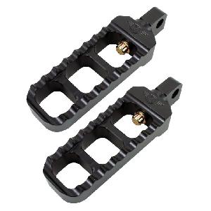 NARROW SERRATED FOOTPEGS FOR INDIAN SCOUT ((BLACK OR SILVER))
