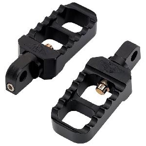 SERRATED STUBBY FOOTPEGS FOR INDIAN SCOUT ((BLACK OR SILVER))