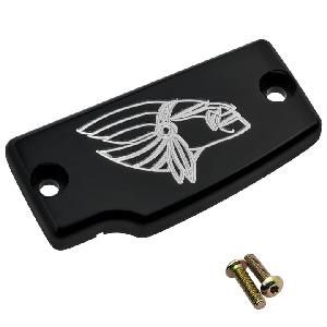 REAR MASTER CYLINDER COVER WARRIOR FOR INDIAN SCOUT ((CHROME OR BLACK))