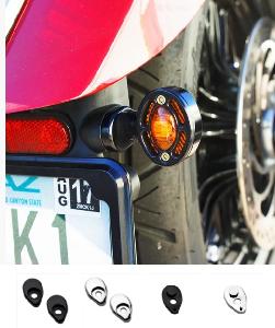  REAR TURN SIGNAL ADAPTER FOR INDIAN SCOUT ((BLACK OR CHROME))