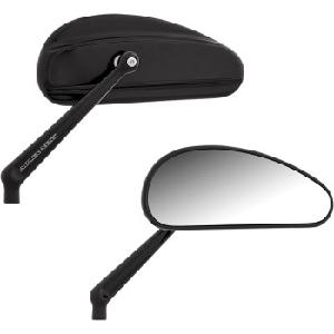 DOWNDRAFT FORGED MIRROR -BLACK (PAIR)