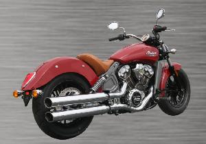 SLIP-ON EXHAUST FOR INDIAN SCOUT - CHROME