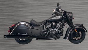 WAR HORSE SLIP-ON BLACK EXHAUST FOR 2014-UP SOFT INDIAN BAGGERS