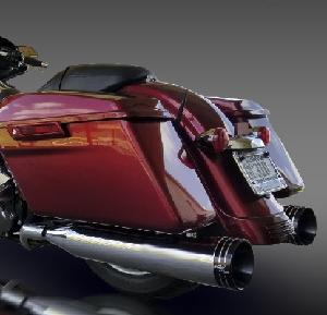 X-1 SLIP ON MUFFLERS WITH FLO ECLIPSE TIPS FOR 17-UP TOURING MODELS