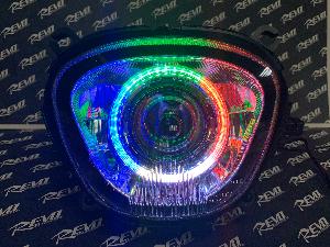 REVO M109R M1800R VZR1800 KNIGHTRIDER LED HEADLIGHT W/ COLOR CHANGING