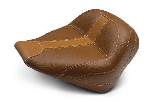 STANDARD TOURING SOLO SEAT FOR INDIAN SCOUT 2015-'24, ORIGINAL, BROWN WITH BROWN VINYL INSERTS