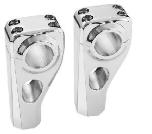 4.5 TALON PRO CHROME RISERS WITH 2 PIECE TOP CLAMPS FOR 1 1/4