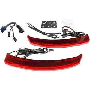 LED SADDLE BAG LIGHTS - RED (RUNNING / BRAKE)