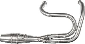 2 IN 1 FLT MID SPEC SHORTY CANON BIG INCH FOR TOURING MODELS 09-UP WITH MID CONTROLS ((WELDED ENDCAP))