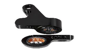 KODLIN ELYPSE LED 2-1 TURN SIGNALS FOR M8 SOFTAILS, BLACK