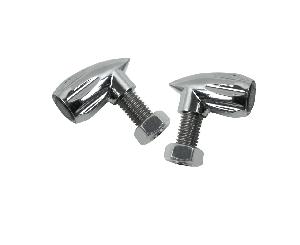 KODLIN NEOWISE CHROME 3-1 BULLET GROOVED REAR INDICATORS