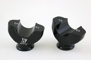 KODLIN LOWER RISERS FOR M8 SOFTAIL BREAKOUT MODELS, BLACK