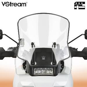 VSTREAM® MID BEADED WINDSCREEN AND DEFLECTORS FOR HARLEY-DAVIDSON® PAN AMERICA - CLEAR