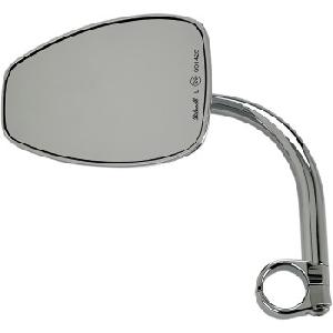 TEAR DROP MIRROR WITH MOUNT - CHROME