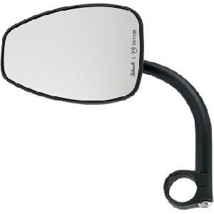 TEAR DROP MIRROR WITH MOUNT - BLACK