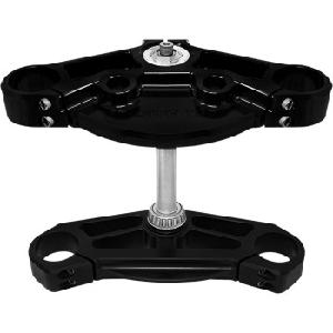 41MM TO 49MM CONVERSION TRIPLE CLAMPS (2013 EARLIER BAGGER) BLACK