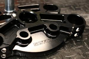 49MM TRIPLE CLAMPS (BLACK)