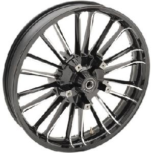 ATLANTIC PRECISION CAST 3D WHEEL FOR 88-22 TOURING MODELS (21 x 3.5) BLACK CUT