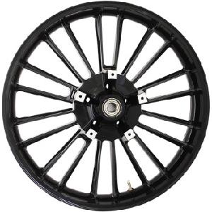 ATLANTIC PRECISION CAST 3D WHEEL FOR 88-22 TOURING MODELS (21 x 3.5) SOLID BLACK