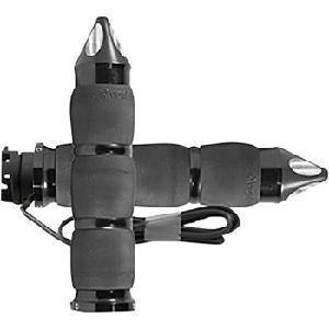AIR CUSHION SPIKE BLACK HEATED GRIPS FOR INDIAN SCOUT 