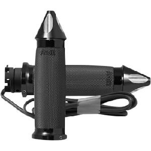CUSTOM CONTOUR SPIKE BLACK HEATED GRIPS FOR INDIAN SCOUT