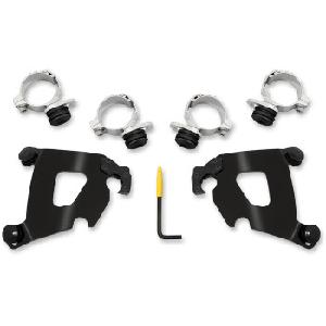 CAFE FAIRING TRIGGER-LOCK POLISH-BLACK MOUNTING HARDWARE FOR INDIAN SCOUT 15-21