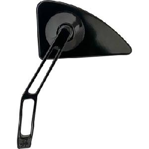 MINI TEAR DROP BILLET MIRROR - LEFT - BLACK