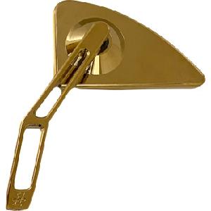 MINI TEAR DROP BILLET MIRROR - LEFT - GOLD