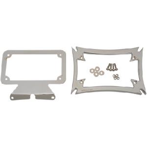 MALTESE LICENSE PLATE FRAME WITH BRACKET - CHROME