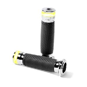 VISION SERIES CONTOUR LED TURN SIGNAL TBW GRIPS ((BLACK OR CHROME))
