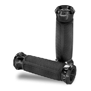 OVERDRIVE CUSTOM CABLE GRIPS ((BLACK OR CHROME))