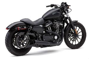 3.5-INCH ROUND EL DIABLO 2-INTO-1 FOR SPORTSTER 14-22 (BLACK)