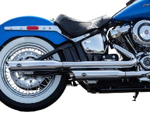 SLASH CUT 50 STATE SLIP-ON MUFFLERS FOR SOFTAIL 18-UP