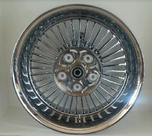 240 SPOKE WHEEL AND MATCHING PULLEY FOR VULCAN 900 (Polished)