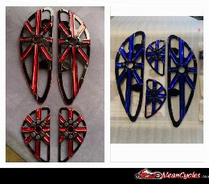 DRIVER & PASSENGER FLOORBOARDS SET FOR TOURING AND SOFTAIL MODELS