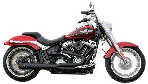 2:1 50 STATE EXHAUST FOR M8 SOFTAIL - BLACK