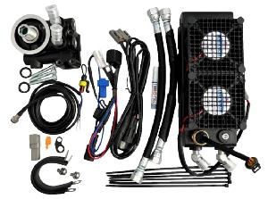 OIL COOLER KIT FOR INDIAN CHIEF / CHIEFTAIN / SPRINGFIELD / ROADMASTER 14-22 (BLACK NO COVER)