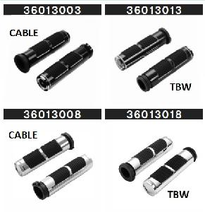 SCALLOP GRIPS ((CHROME OR BLACK))