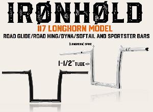 LONGHORN 1.5 CURVE IN MODEL BAR FOR ROAD GLIDE / ROAD KING / DYNA / SOFTAIL & SPORTSTER