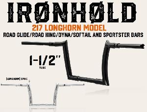 LONGHORN 1.5 EXTRA CURVE IN MODEL BAR FOR ROAD GLIDE / ROAD KING / DYNA / SOFTAIL & SPORTSTER