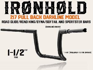 DARKLINE 1.5 PULLBACK MODEL FOR ROAD GLIDE / ROAD KING / DYNA / SOFTAIL & SPORTSTER
