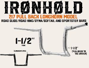 LONGHORN 1.5 PULLBACK MODEL FOR ROAD GLIDE / ROAD KING / DYNA / SOFTAIL & SPORTSTER