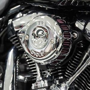 STEALTH AIR CLEANER KIT WITH CHROME MINI TEARDROP COVER FOR 2017-UP HD® M8 MODELS