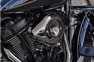 LAVA CHROME STEALTH TEARDROP AIR CLEANER KIT FOR 2017-2023 M8 MODELS
